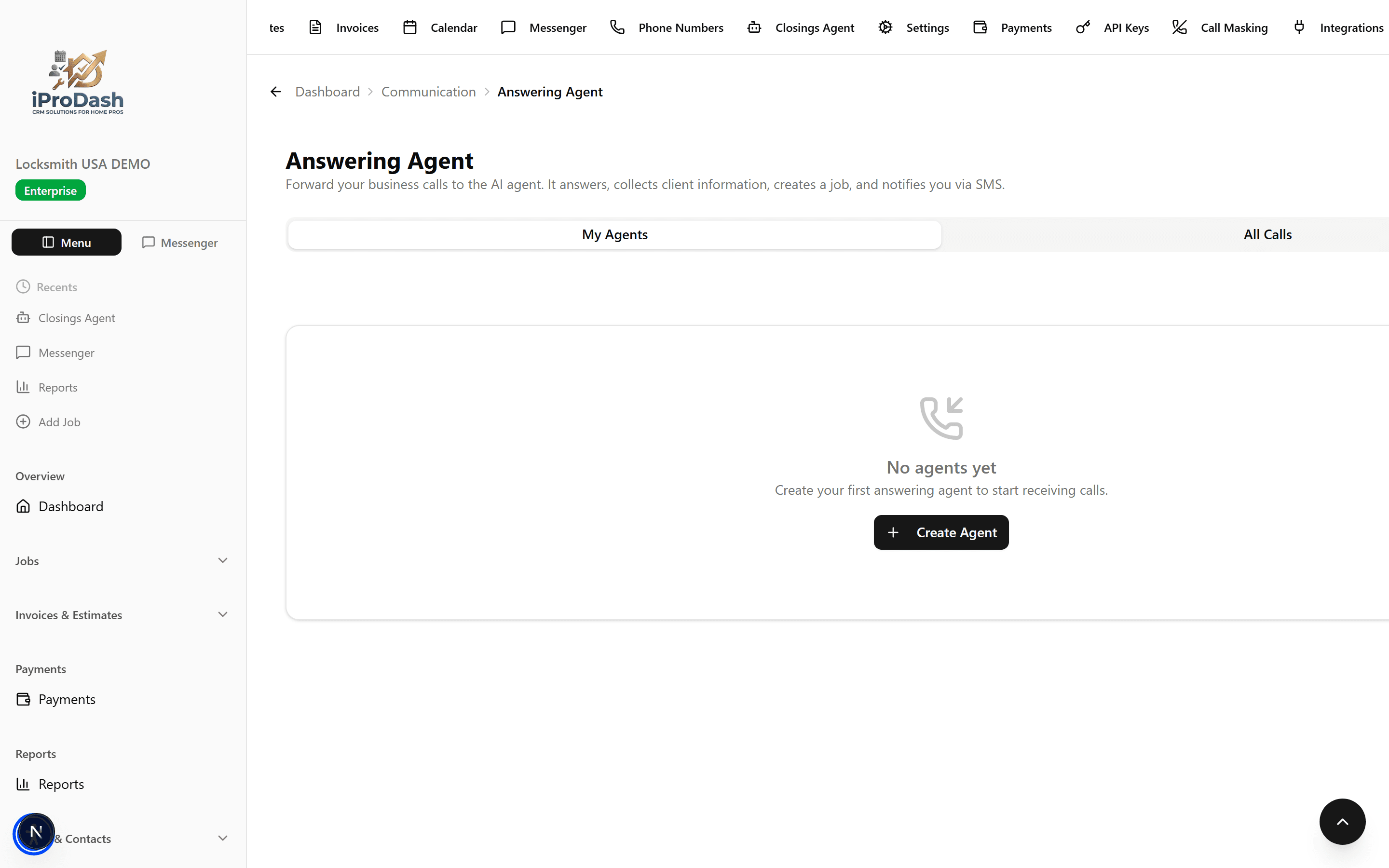 iProDash AI Phone Agent screenshot