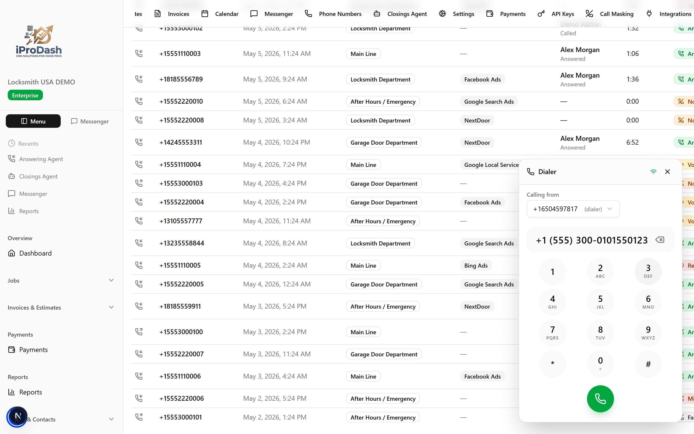 iProDash Dialer screenshot